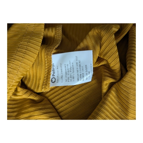 PatPat Toddler Ribbed Top, Mustard Yellow. Size 3-4Y. - Picture 5 of 8